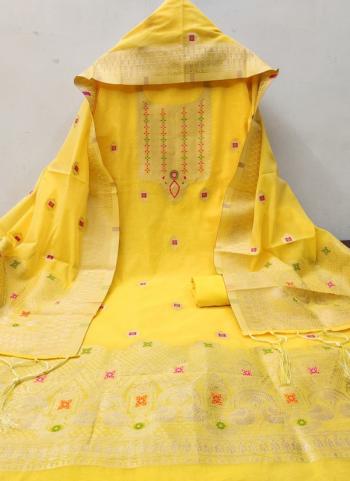 Ahalya 5 Chanderi Banarasi Silk Wholesale Dress Materials 8 Pieces Catalog